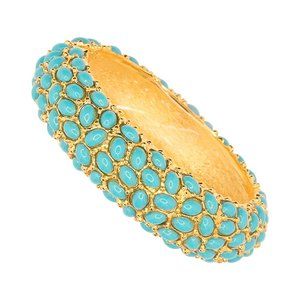 Kenneth Jay Lane, Turquoise Cabochons Bracelet